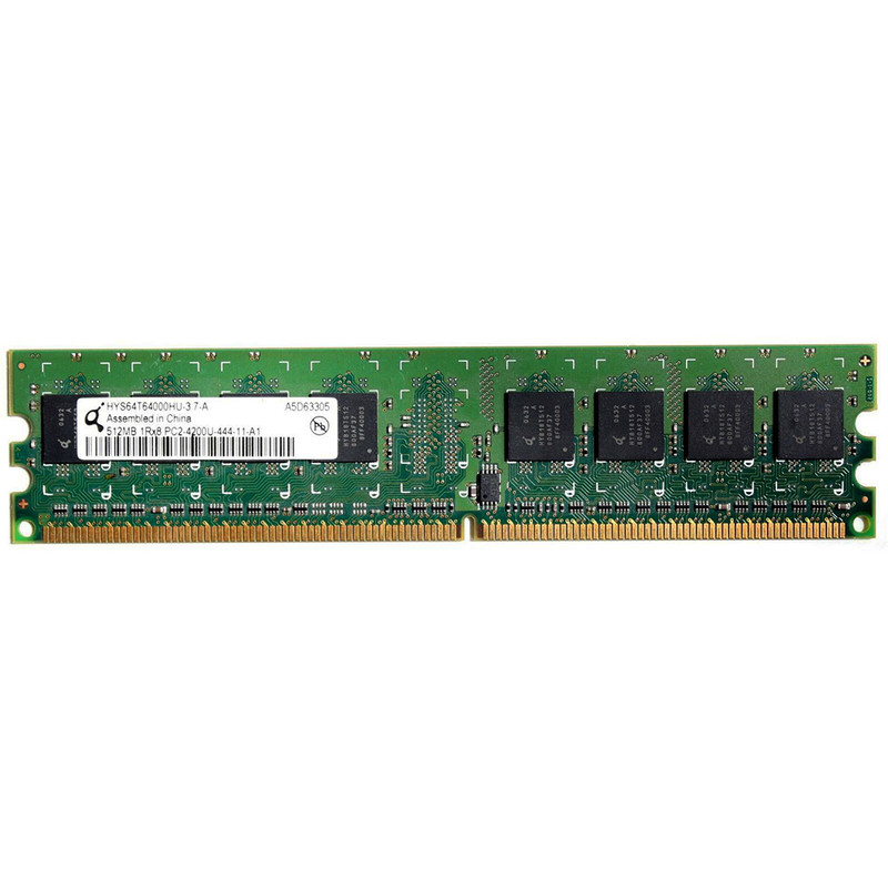 رم دسکتاپ DDR2 تک کاناله 533 مگاهرتز CL4 مدل HYS64T6400HU-3.7-A ظرفیت 512 مگابایت
