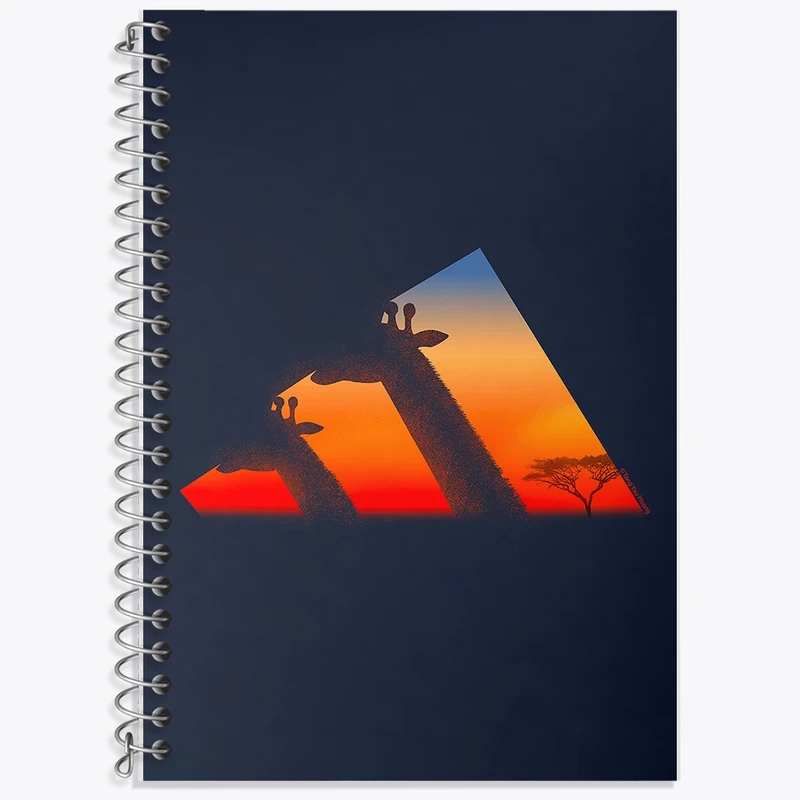 دفتر لغت 50 برگ خندالو طرح آدیداس (Adidas) کد F236