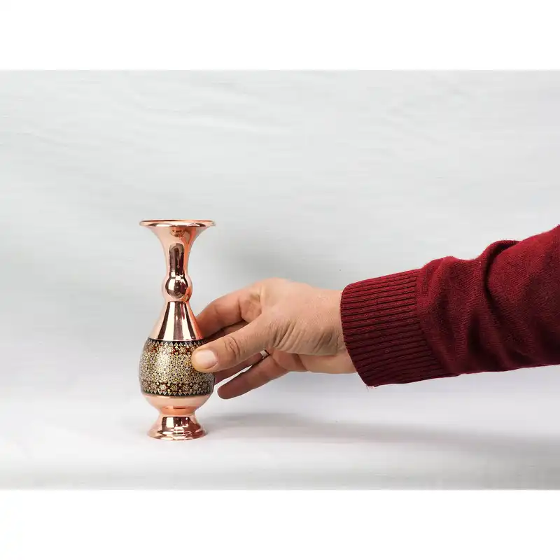 گلدان خاتم کاری مدل الماس کد 16c