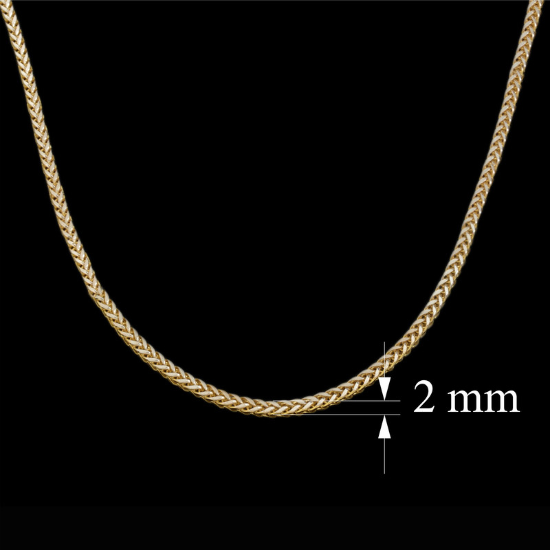 زنجیر طلا 18 عیار زنانه طلای مستجابی مدل میرو کد M01