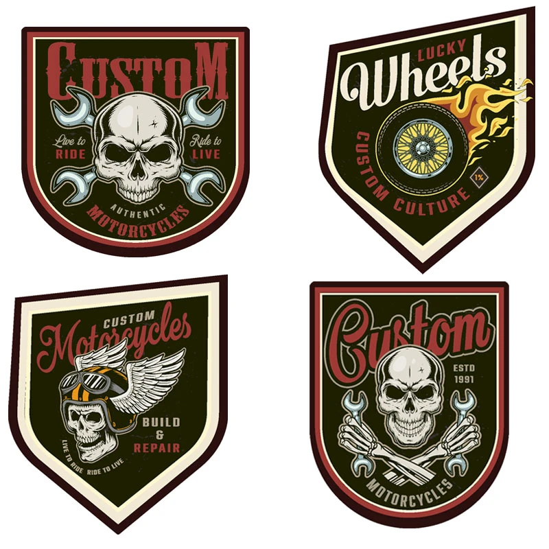 برچسب موتور سیکلت رایسان طرح live to ride کد sm0094