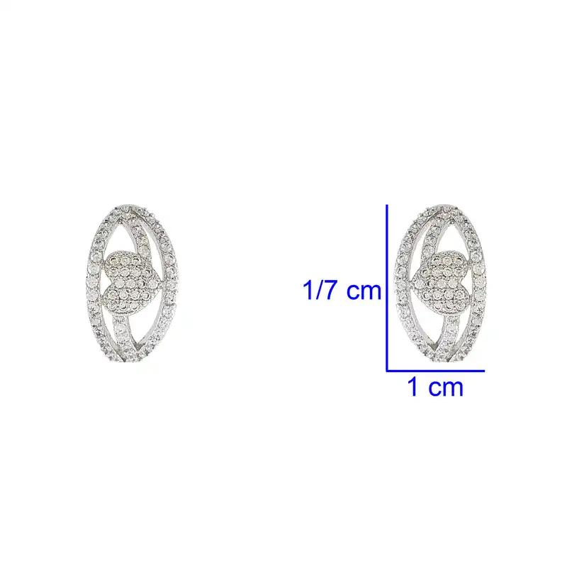 گوشواره زنانه ژوپینگ مدل قلب کد XP1090