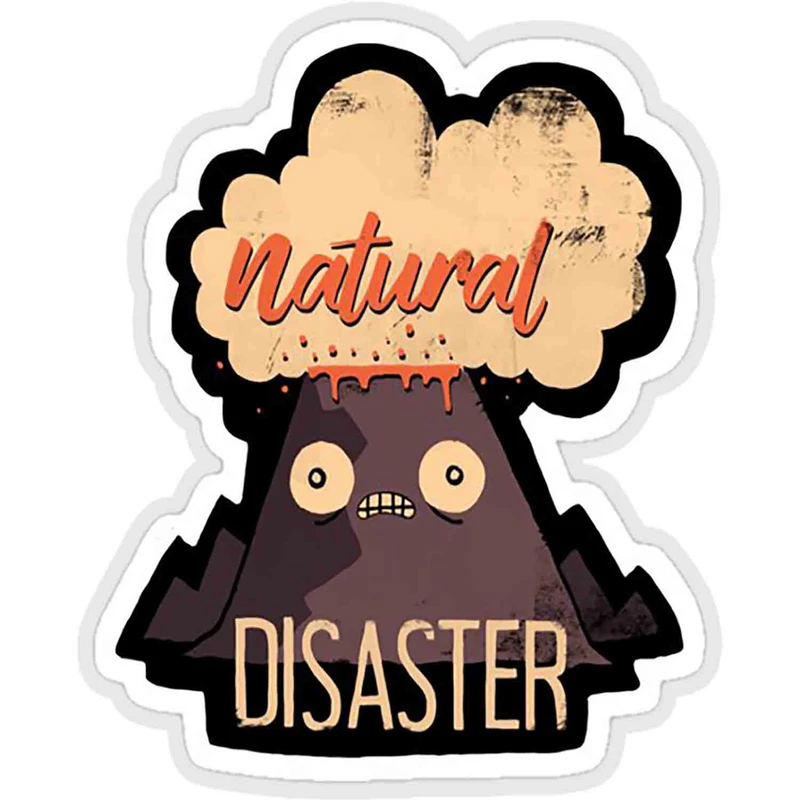 استیکر لپ تاپ طرح natural disaster کد ST1301