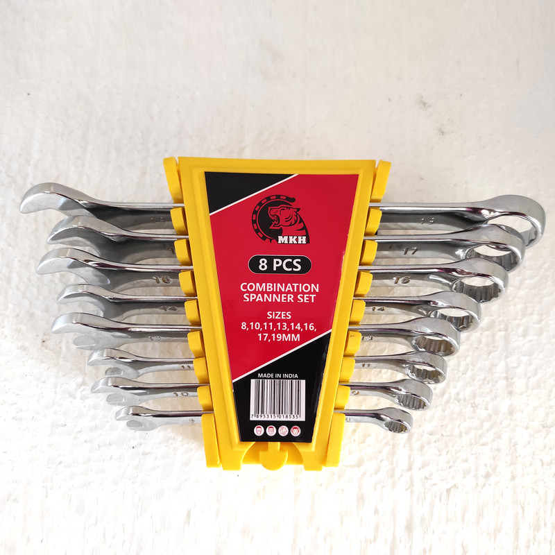 آچار یکسر تخت و یکسر رینگی مدل ZL1-TIGRE8 مجموعه 8 عددی