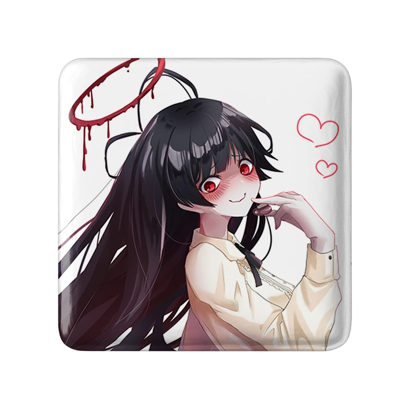 پیکسل خندالو طرح بازی آرشیو آبی (Blue Archive) مدل مربعی کد 34389