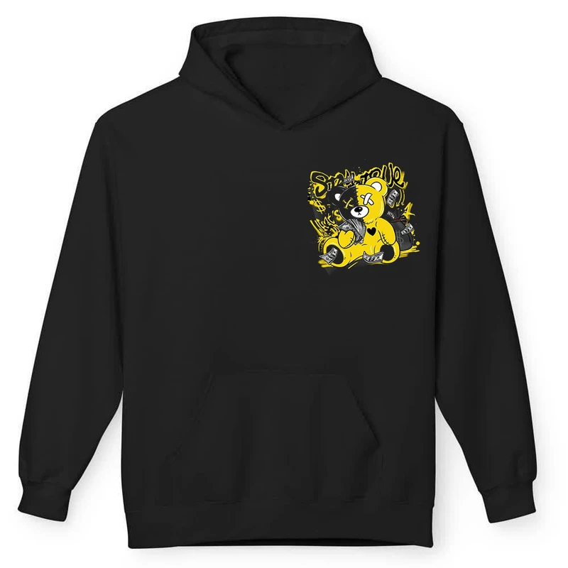 هودی مردانه پاد آفرین مدل فانتزی طرح خرس عروسکی اسپرت دوطرف چاپ کد 017