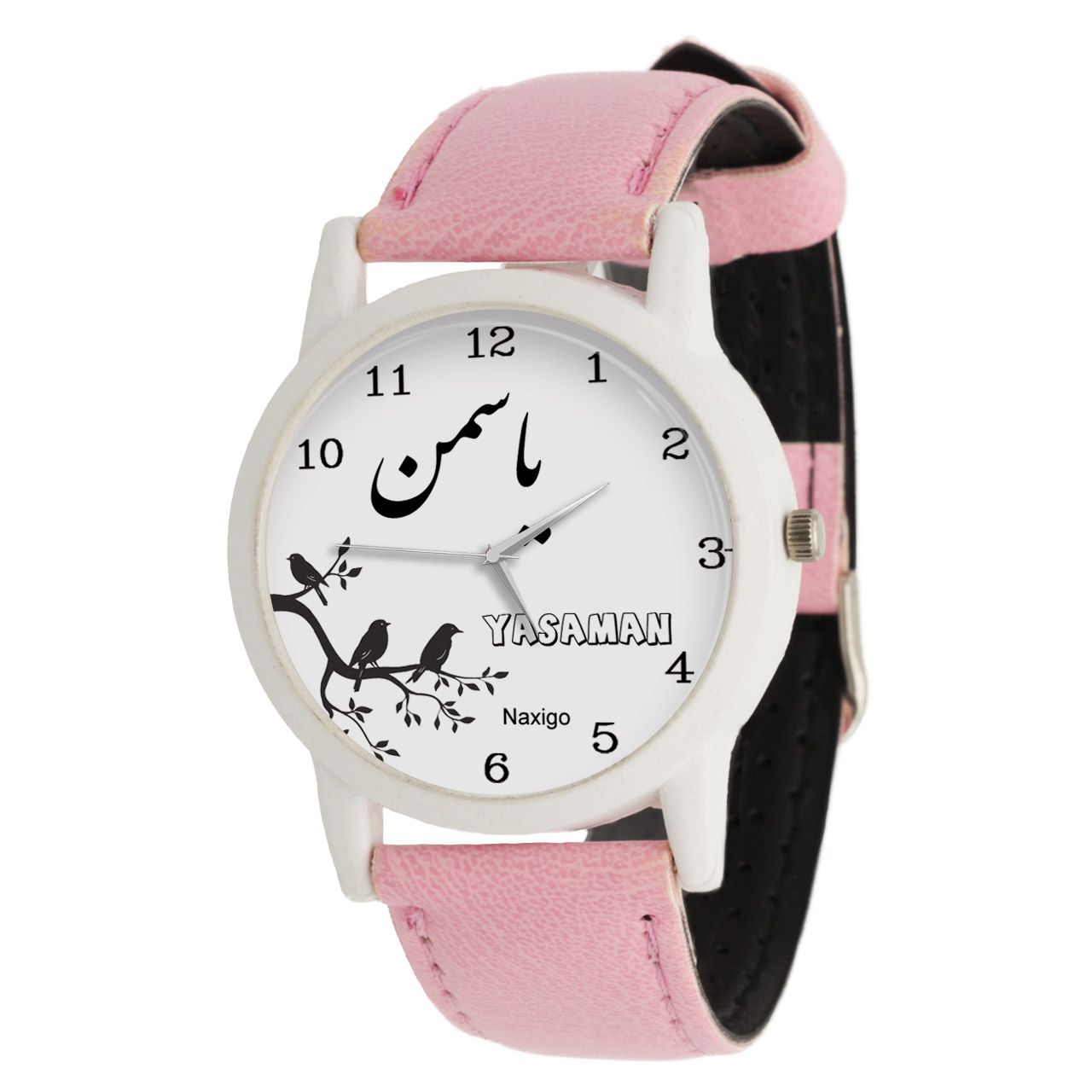ساعت مچی عقربه ای زنانه ناکسیگو طرح یاسمن کد LF3463 - - 1