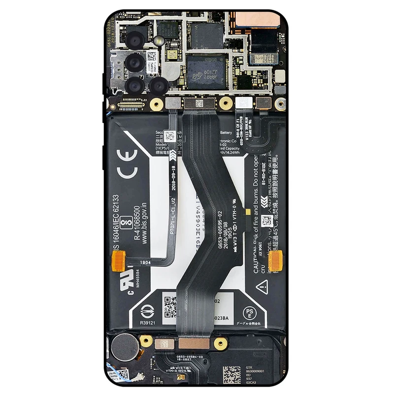 کاور مگافون طرح برد موبایل مدل 8004 مناسب برای گوشی موبایل سامسونگ Galaxy A31         