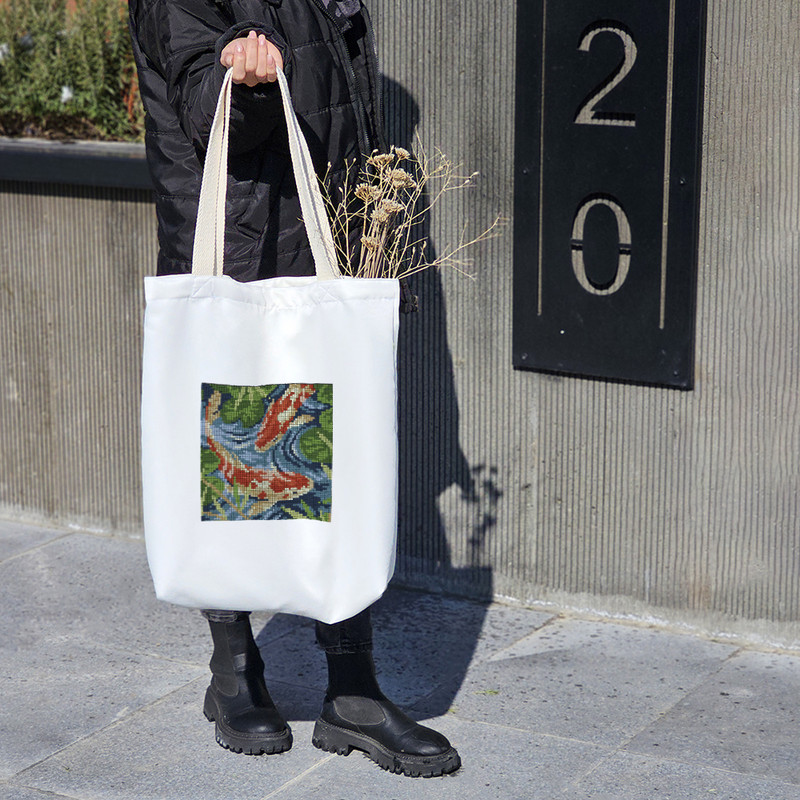 ساک خرید خندالو طرح ماهی قرمز کد 10354