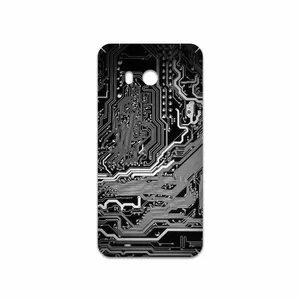 MAHOOT Black Printed Circuit Board Cover Sticker for HTC U11