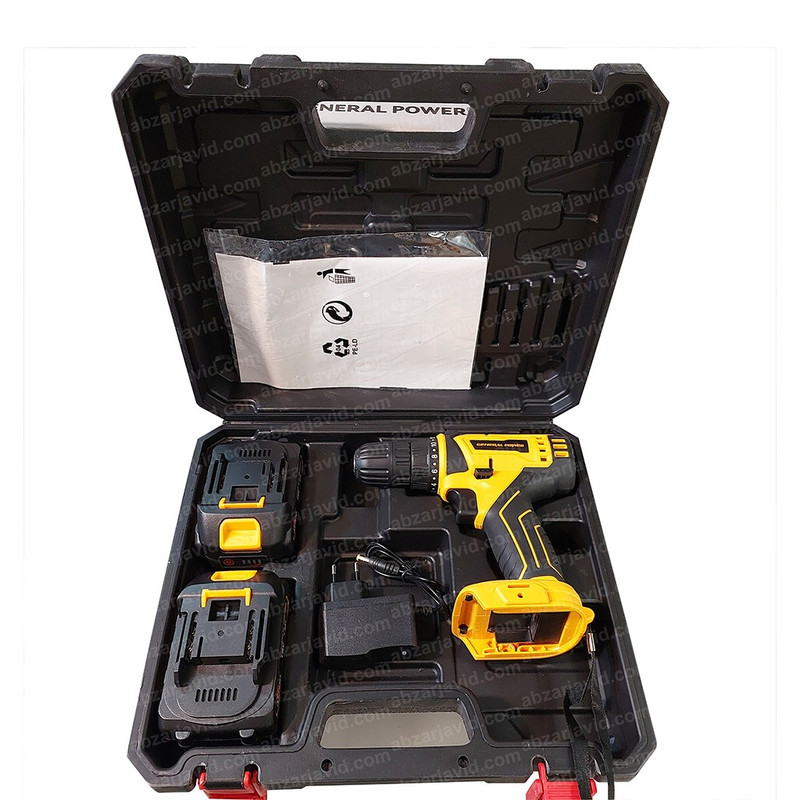 دریل جنرال پاور مدل شارژی کد AJ-STCD-1206