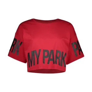 کراپ‌تاپ آستین کوتاه زنانه طرح مای پارک کد FU-11
