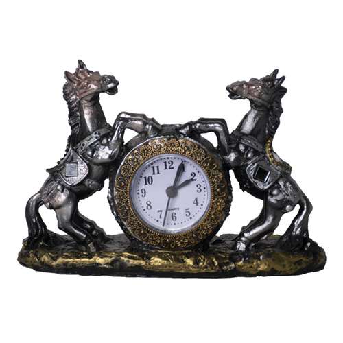 ساعت رومیزی مدل دو اسب