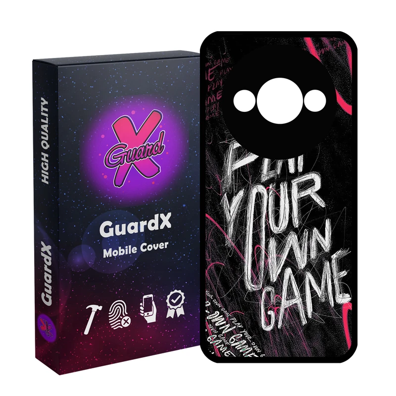 کاور گارد ایکس طرح متن مدل  Glass10717 مناسب برای گوشی موبایل شیائومی Redmi A3 4G/ A3X 4G/ C61