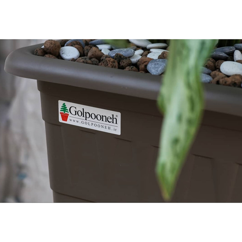 گلدان گلپونه مدل پلاستیکی مربع کد 118