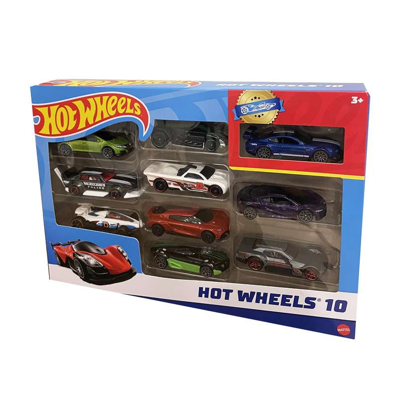 ماشین بازی هات ویلز مدل HW Ten Car Set کد 54886 N مجموعه 10 عددی