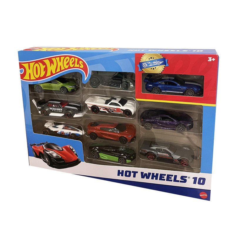 ماشین بازی هات ویلز مدل HW Ten Car Set کد 54886 N مجموعه 10 عددی