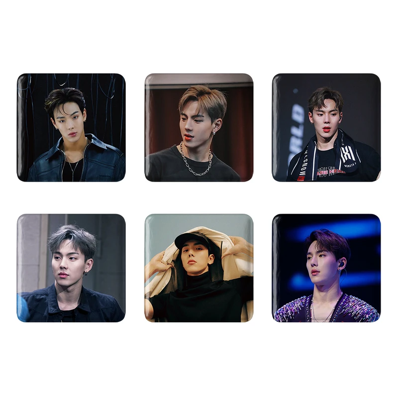 مگنت خندالو طرح شونو گروه مانستا اکس MONSTA X کد 1263B مجموعه 6 عددی