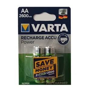 باتری قلمی قابل شارژ وارتا مدل ACCU-2600 بسته 2 عددی