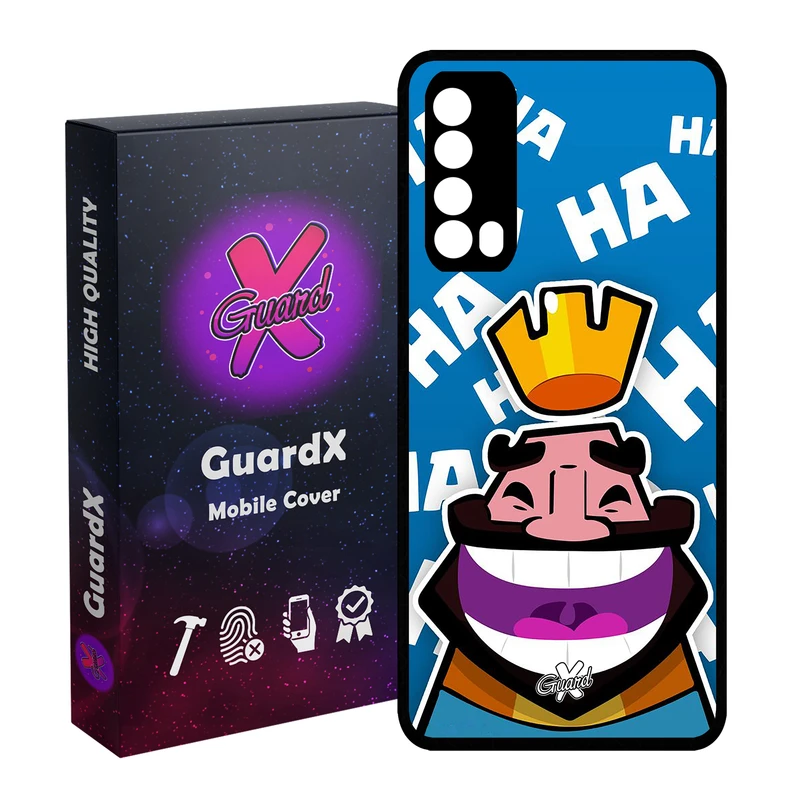 کاور گارد ایکس طرح Clash Royale مدل Glass10036 مناسب برای گوشی موبایل هوآوی Y7A / P Smart 2021