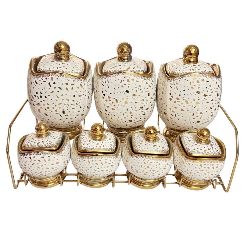 ست پاسماوری 8 پارچه مدل ساوارز افرا به همراه استند