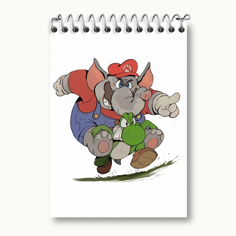 دفتر یادداشت 50 برگ خندالو مدل (Mario) بازی سوپر ماریو کد 31526