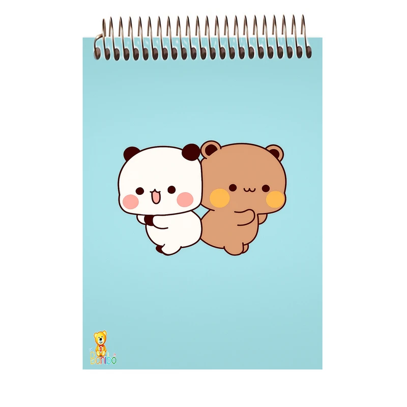 دفتر شطرنجی 100 برگ بانیبو مدل خرس کد 2738