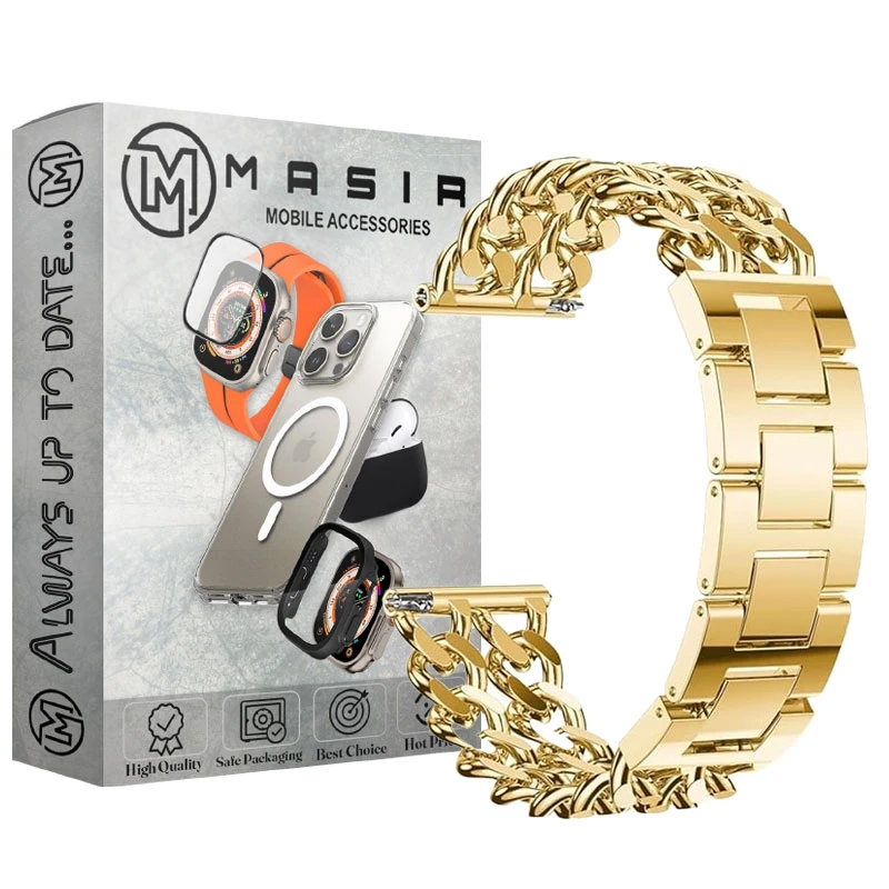 بند مسیر مدل Bracelet Stainless Steel مناسب برای ساعت هوشمند هوآوی Watch GT/2/2e/2 Pro/3/3 Pro سایز 46 میلی متری