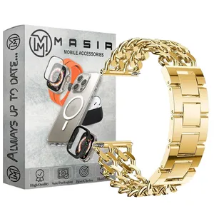 Masir Bracelet Stainless Steel  Strap suitable for Galaxy Watch Gear S2 Classic / Gear S3 / Gear Sport 22mm 