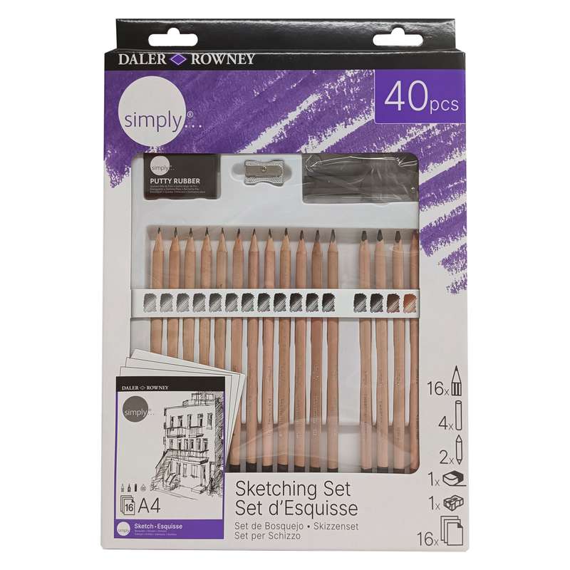 بسته ابزار طراحی دالر رونی مدل Sketch کد PCS40 بسته 40 عددی بسته ابزار طراحی دالر رونی مدل Sketch کد PCS40 بسته 40 عددی