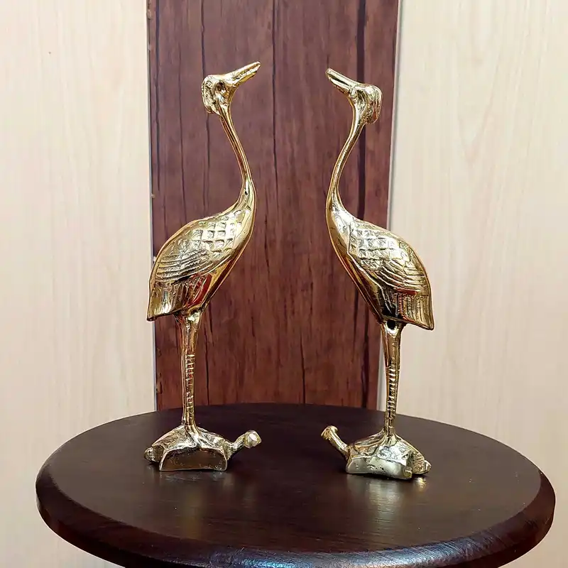 دکوری برنجی مدل قوی روی لاکپشت مجموعه دو عددی