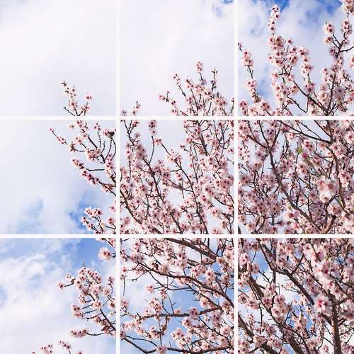 تایل سقفی آسمان مجازی مدل SK-417-3x3 سایز 60x60 مجموعه نه عددی