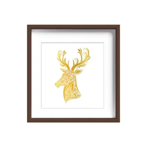 تابلو طلاکوب زرکات طرح گوزن مدل deer2