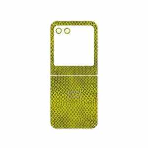 MAHOOT Yellow Snake Skin Cover Sticker for Motorola Razr 40 Ultra