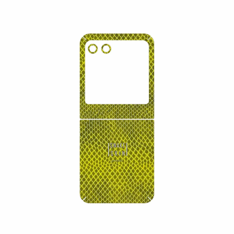 برچسب پوششی ماهوت مدل Yellow Snake Skin مناسب برای گوشی موبایل موتورولا Razr 40 Ultra