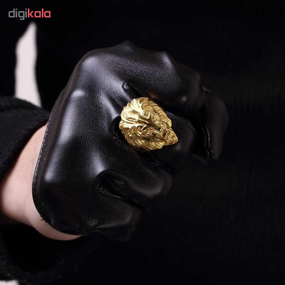 انگشتر مردانه طرح Lion کد R196