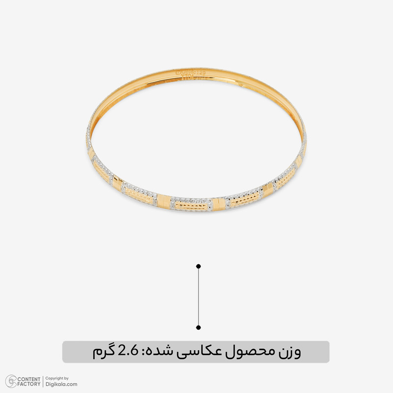 النگو طلا کم اجرت 18 عیار زنانه مایا ماهک مدل MB2088 