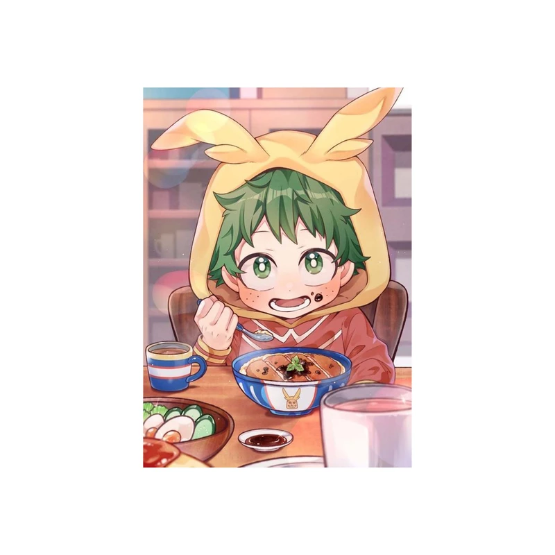 استیکر لپ تاپ و موبایل مدل انیمه طرح مدرسه قهرمانانه من ایزوکو میدوریا My Hero Academia Izuku Midoriya کد 3470