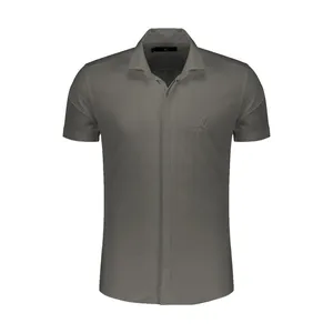 پیراهن آستین کوتاه مردانه مدل 7 رنگ طوسی