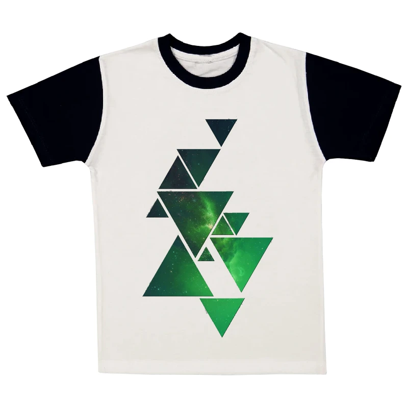 تی شرت آستین کوتاه پسرانه مدل انتزاعی A219 