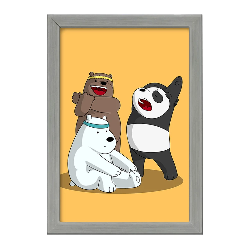 تابلو خندالو طرح انیمیشن سه خرس کله پوک کد 27639