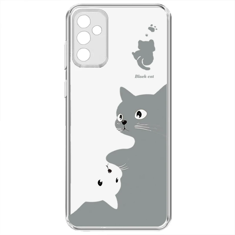 کاور طرح Gray Cat مناسب برای گوشی موبایل سامسونگ Galaxy A05S