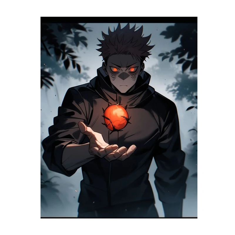 استیکر لپ تاپ و موبایل مدل انیمه طرح جوجوتسو کایسن ایتادوری یوجی jujutsu kaisen yuji itadori کد 554