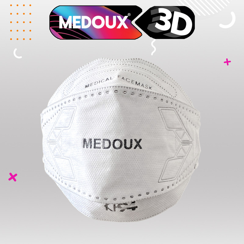 ماسک تنفسی مداکس مدل سه بعدی پنج لایه کد 3D kf94 بسته 25 عددی