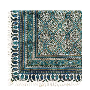 رومیزی قلمکار مدل هندسی