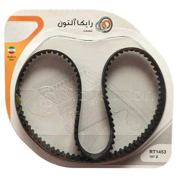 تسمه تایم رایکالتون مدل 107 دندانه RT-1453 مناسب برای پراید