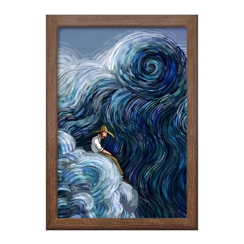 تابلو خندالو طرح ونسان ونگوگ کد F3928