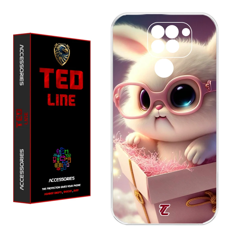 کاور تد لاین طرح خرگوش کد 1111 مناسب برای گوشی موبایل شیائومی Redmi Note 9