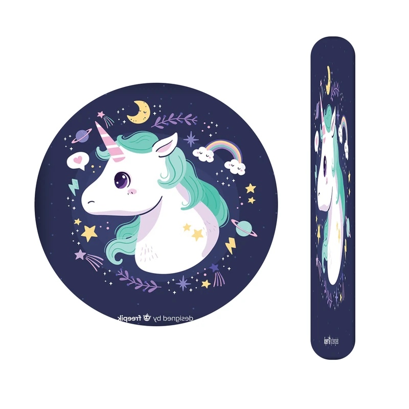 آینه آرایشی جیبی مدل تک شاخ کد 565 به همراه سوهان ناخن 