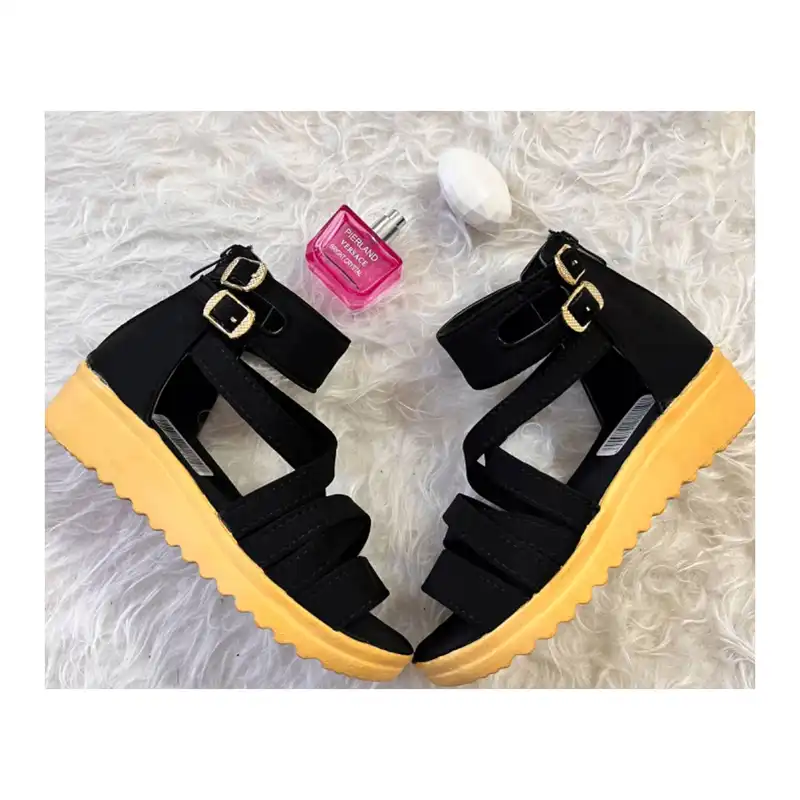 صندل زنانه مدل لژدار پشت زیپ